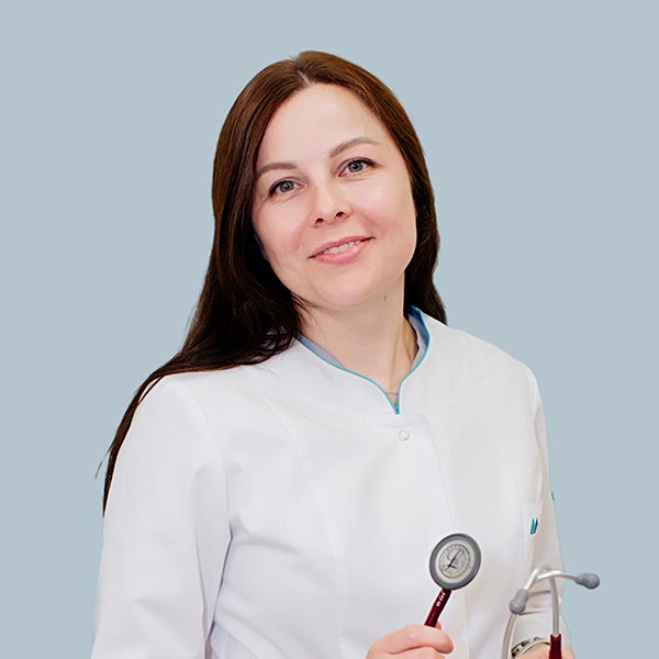 Труш Екатерина Юрьевна, Заведующая отделением кардиологии стационарного отделения. Кандидат медицинских наук, врач-кардиолог, врач функциональной диагностики